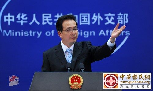 2012年6月19日，外交部发言人洪磊主持例行记者会。（.jpg