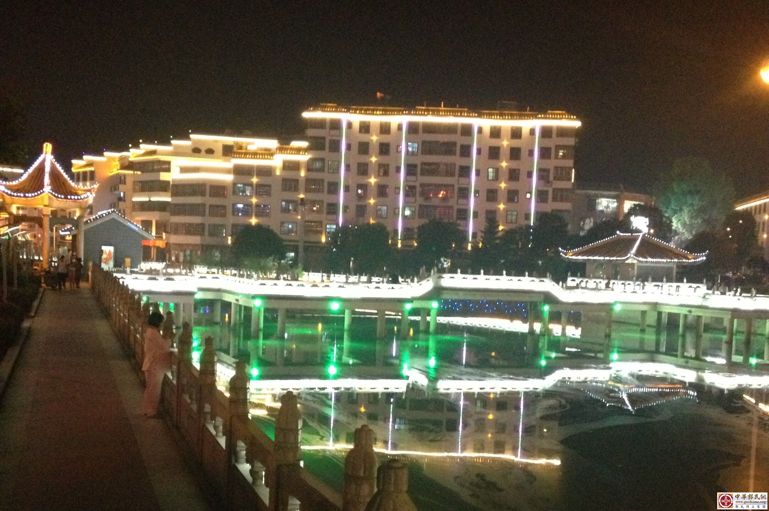 桂东县城的夜景