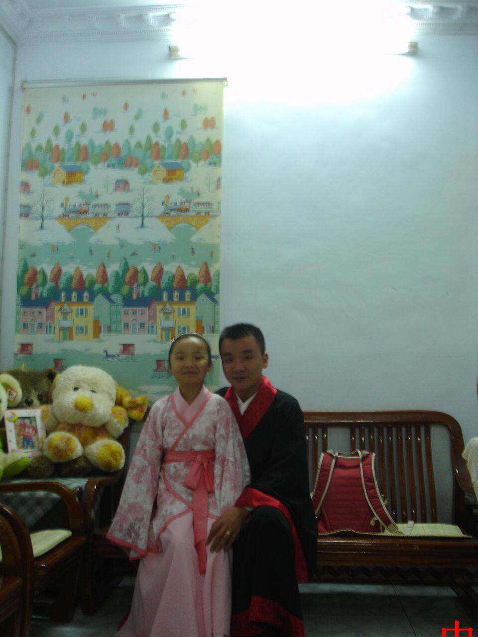 我和小女的汉服照片