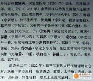 福清玉桂郭氏起源